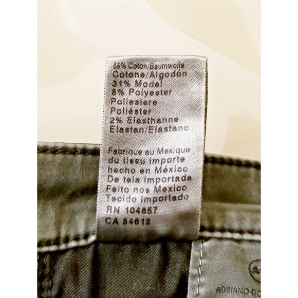 ADRIANO GOLDSCHMIED Black Leatherette Super Skinny Ankle Leggings Sz 28 Jeans - Picture 14 of 14